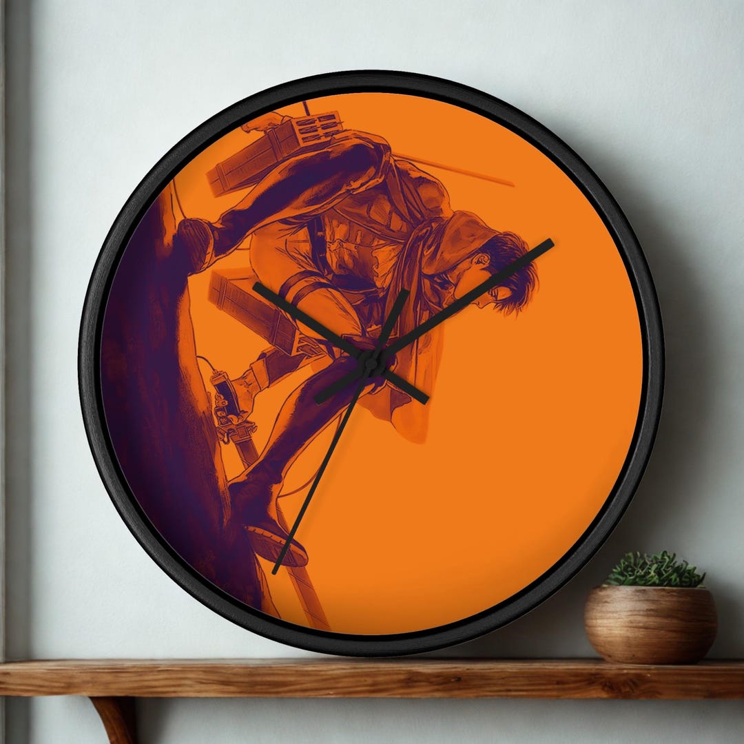 Attack on Titan Wall Art : AOT Clock, Merch - Anime Poster, Print ...