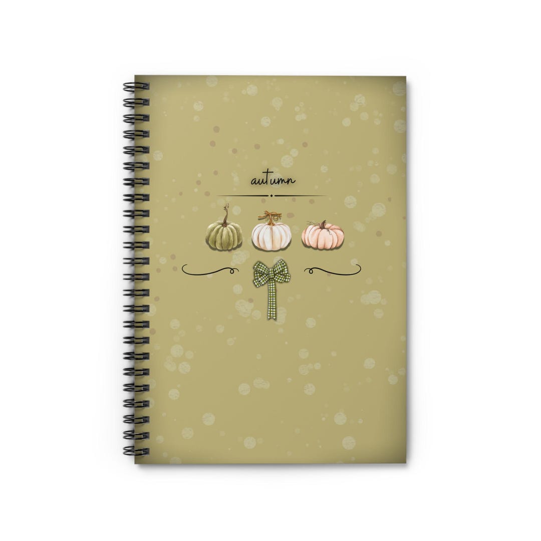Autumn-themed Spiral Notebook - Perfect for Fall Notes, Journaling ...