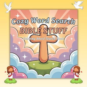 Bible Word Search Coloring Book: Sunday School Activity (Digital Download)