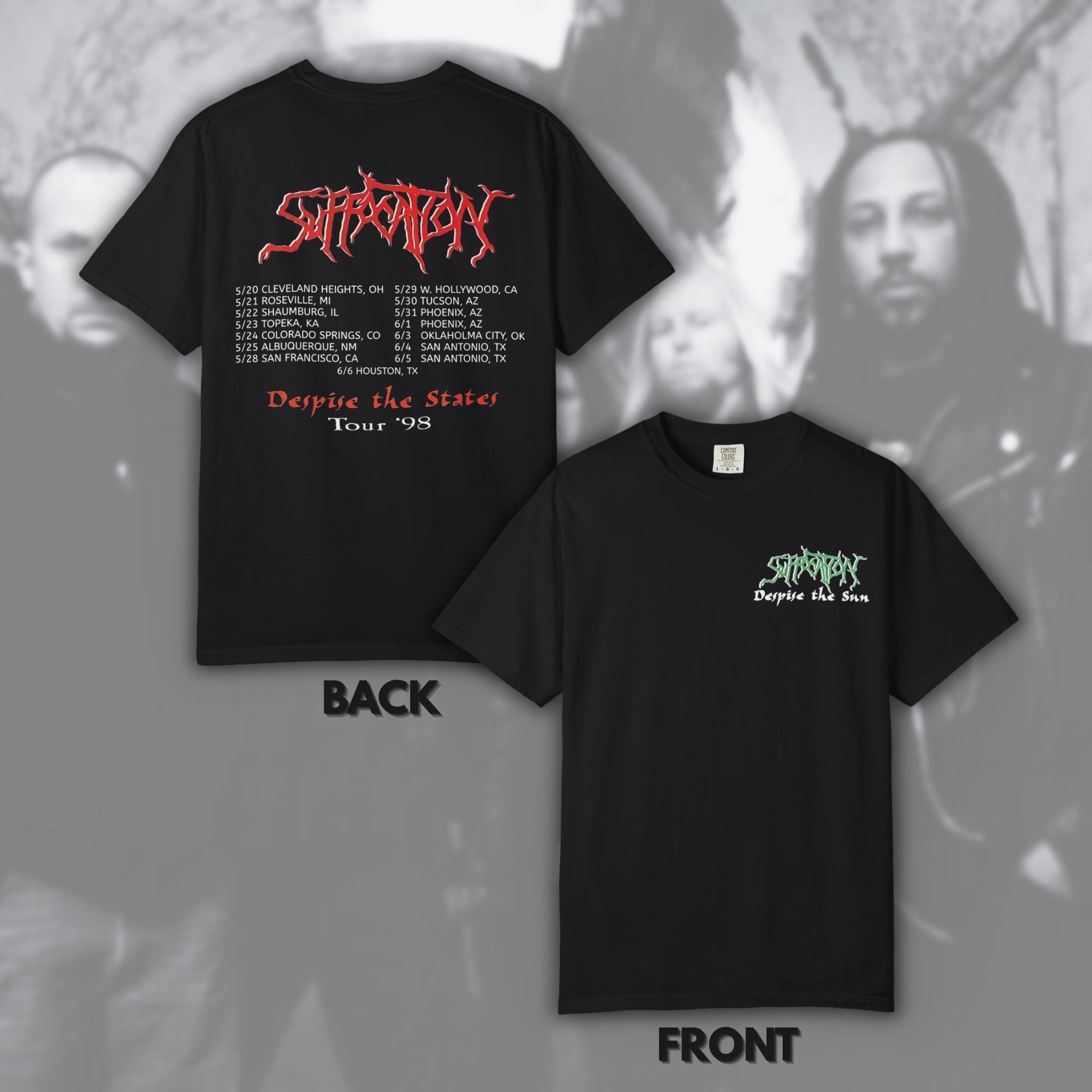 Suffocation - Despise the States Tour 1998 | Size- S, M, L, XL, 2