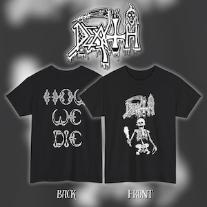 Death - How We Die | ヘビーコットン ユニセックス バンドTシャツ | サイズ - S、M、L、XL、2-3 XL