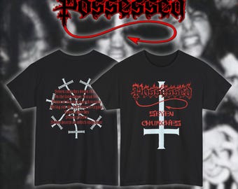 Possessed - Seven Churches | Gildan Heavy Cotton Tee | Size- S, M, L, XL, 2-3 XL