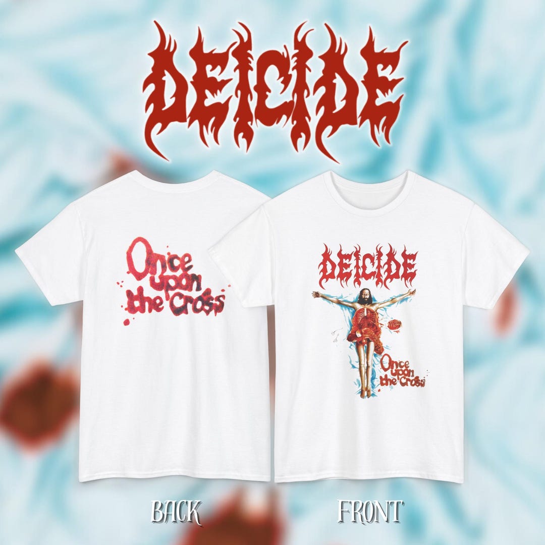 Deicide - Once Upon A Cross | Gildan Heavy Cotton Tee | Size- S, M