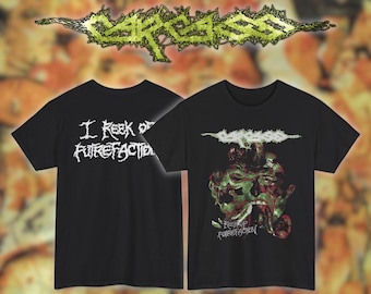 Vintage 1992 Carcass I Reek of Putrefaction T-shirt Extreme