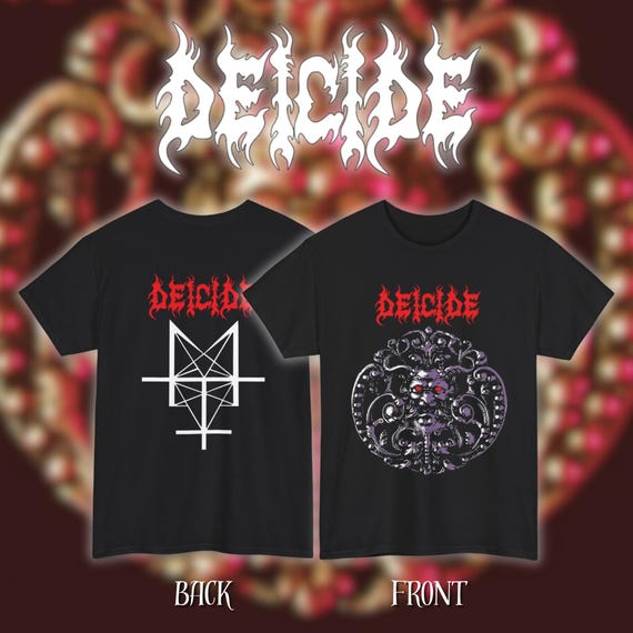Dark charybdis reincarnation デスコア デスメタル Deicide - Medallion | Gildan Heavy Cotton Tee | Size- S, M, L, XL