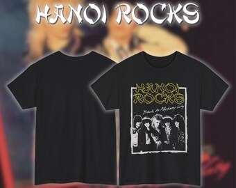 Hanoi Rocks - Logo - Short or Long Sleeve T Shirt Band Music - Etsy