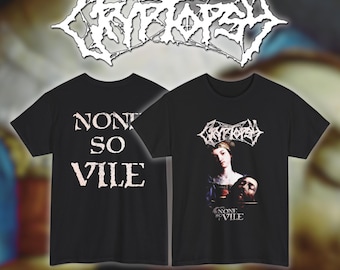 Cryptopsy - None So Vile / Camiseta de algodón pesado Gildan / Tallas: S, M, L, XL, 2-3 XL