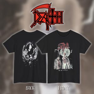 Death - Human | ヘビーコットン ユニセックス バンドTシャツ | サイズ - S、M、L、XL、2-3 XL