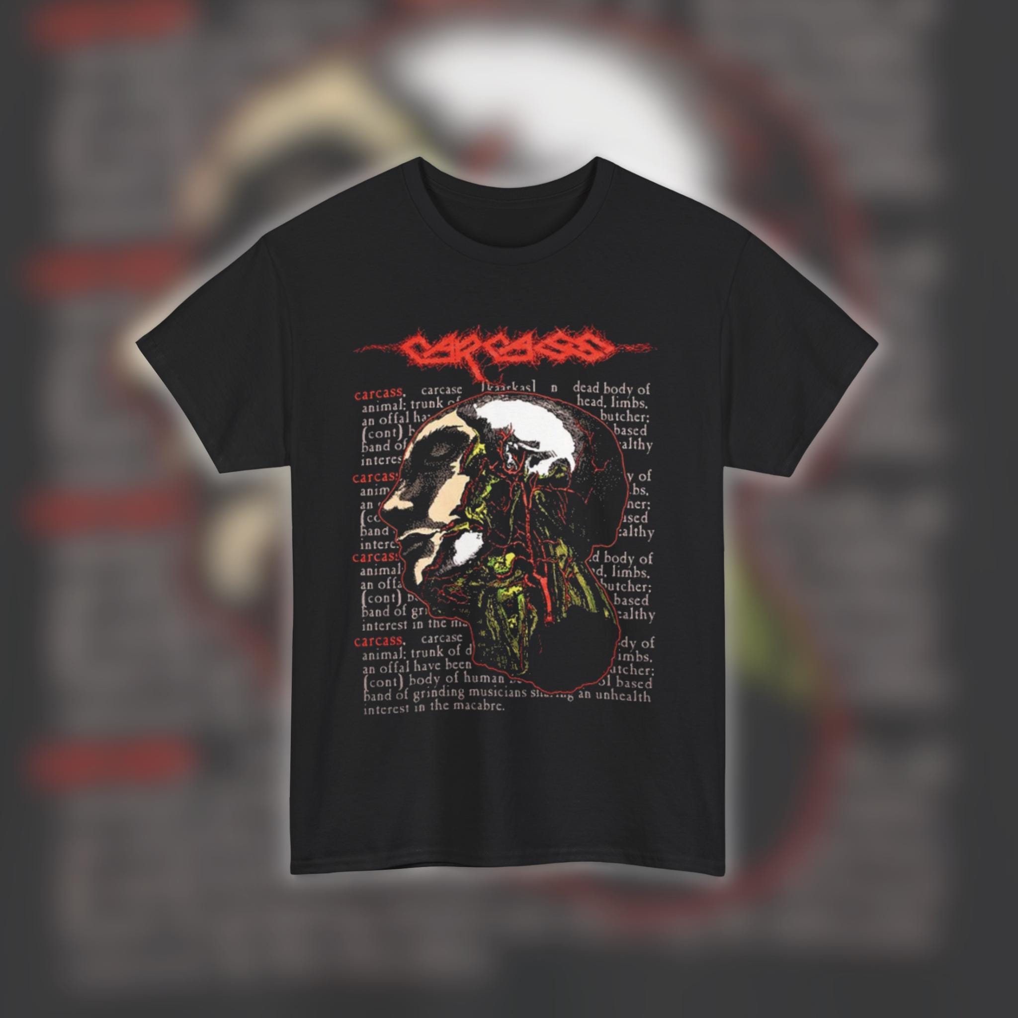 Carcass - Anatomical Head | Gildan Heavy Cotton Tee | Size- S, M