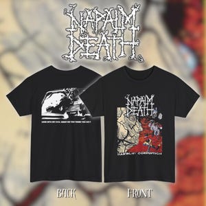 Napalm Death - Harmony Corruption | Heavy Cotton Unisex Band Tee | Size- S, M, L, XL, 2-3 XL