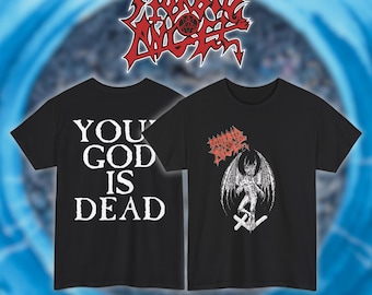 モービッド・エンジェル - あなたの神は死んだ | ギルダン ヘビーコットンTシャツ | サイズ：S、M、L、XL、2-3 XL
