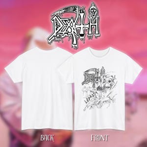 Death - Leprosy | ヘビーコットン ユニセックス バンドTシャツ | サイズ - S、M、L、XL、2-3 XL