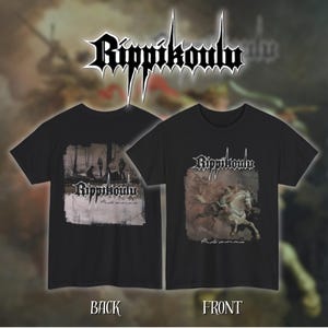 Rippikoulu - Musta Seremonia | Heavy Cotton Unisex Band Tee | Size- S, M, L, XL, 2-3 XL
