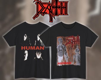 Muerte - Humano 1 / Camiseta de algodón pesado Gildan / Tallas: S, M, L, XL, 2-3 XL