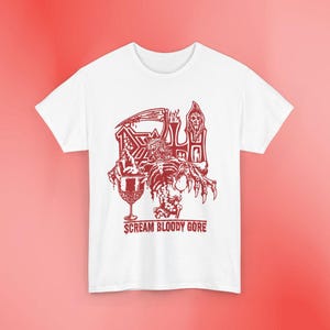Death - Scream Bloody Gore | T-shirt unisexe en coton épais | Taille : S, M, L, XL, 2-3 XL