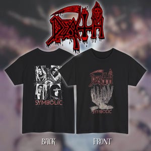Death - Symbolic | ヘビーコットン ユニセックス バンドTシャツ | サイズ - S、M、L、XL、2-3 XL