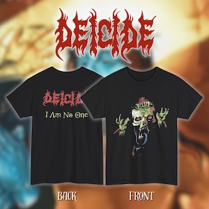 Deicide - I Am No One | ヘビーコットン ユニセックス バンドTシャツ | サイズ - S、M、L、XL、2-3 XL