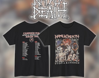 Vintage Y2K Cygnus Napalm Death Metal Concert Tour T Shirt Napalm