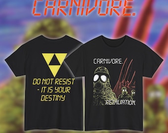 CARNIVORE RETALIATION 1987 CROSSOVER Rock New Black Short Long