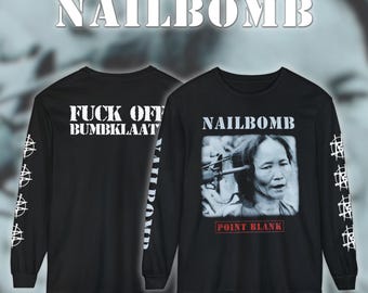 90s ネイルボム NAILBOMB 長袖Tシャツ ロンT　バンドTシャツ 90s ネイルボム NAILBOMB 長袖Tシャツ ロンT バンドTシャツ Custom