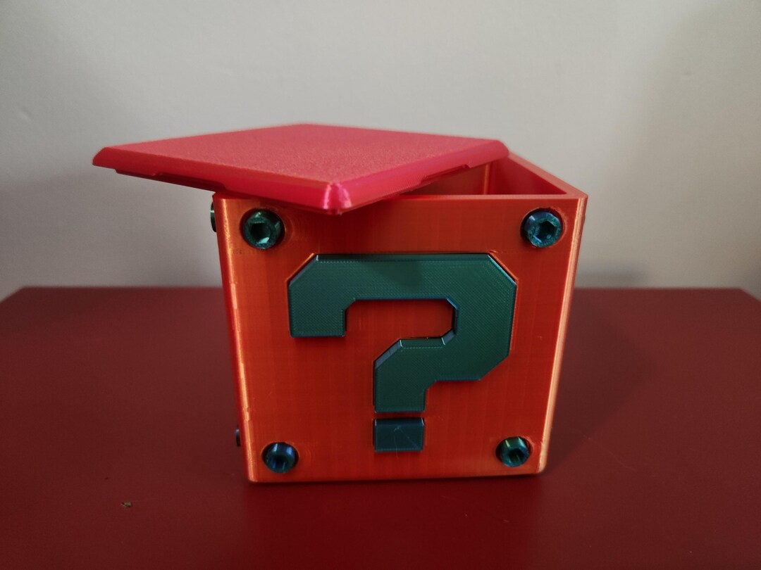 Mario Question Box Storage Bin for Your Deck - Etsy