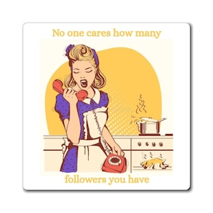 Vintage-Style Kitchen Magnet - Retro Decor, Gift for Chefs, Funny Refrigerator Magnet, Kitchen Wall Art, Housewarming Gift