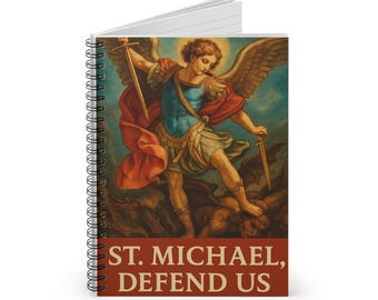 St. Michael Spiral Notebook: Catholic Journal for Prayer & Reflection, Unique Catholic Gifts