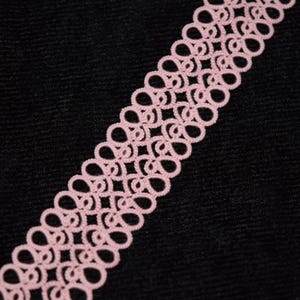 pink tatted bookmark//lace bookmark//handmade bookmark//tatting bookmark