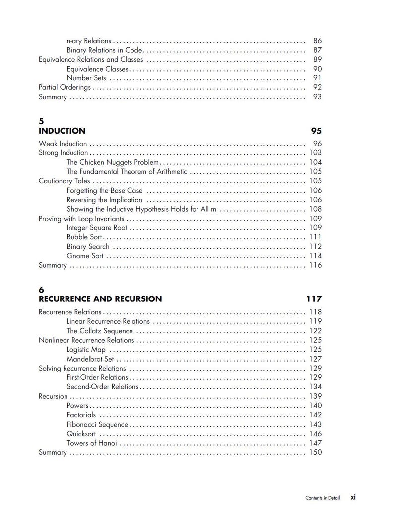 Pode incluir: Uma p&aacute;gina de um livro did&aacute;tico com um sum&aacute;rio. O texto inclui t&oacute;picos como "Indu&ccedil;&atilde;o" e "Recorr&ecirc;ncia e recurs&atilde;o". Os n&uacute;meros das p&aacute;ginas est&atilde;o alinhados &agrave; direita. O texto &eacute; preto sobre fundo branco.