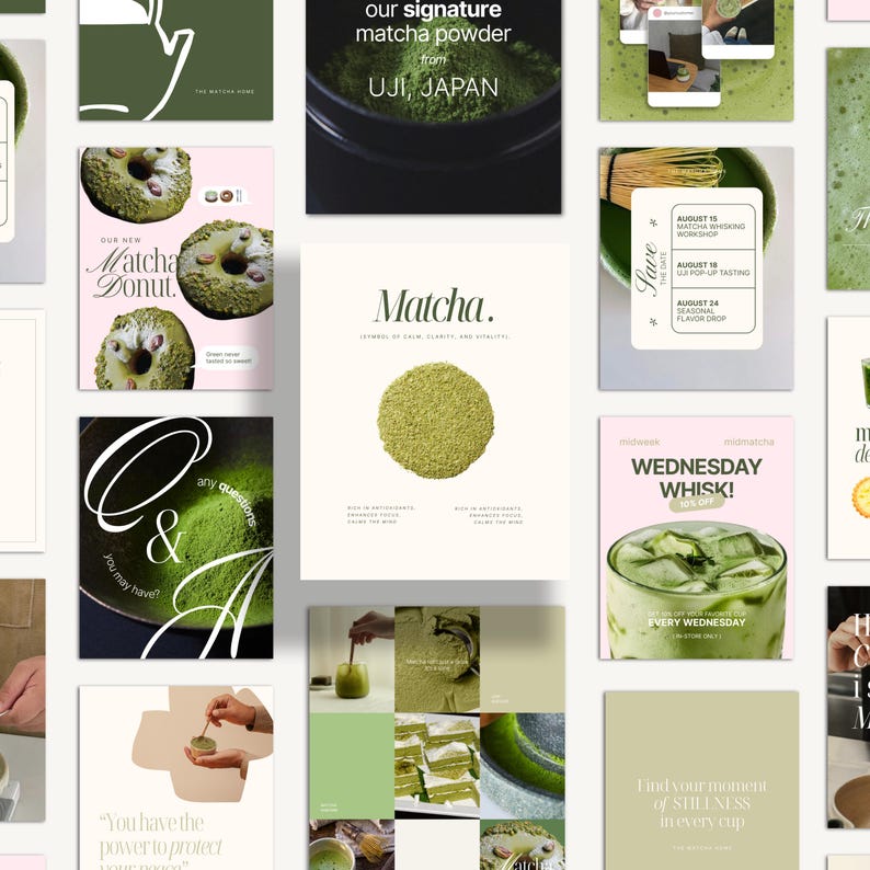 Matcha Instagram Templates Social Media Manager Templates Canva Seamless Carousels IG Editable Social Media Canva Post Matcha Template Matcha Instagram Template Social Media Manager Template Canva Seamless Carousel Posts IG Editable Social Media Canva Post Matcha Template Social Media Kit Instagram Kit Social Media Bundle Instagram Bundle Carousel Post Cafe Templates Cafe Instagram Posts Matcha