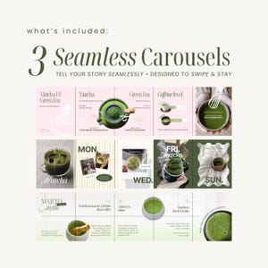Matcha Instagram Templates Social Media Manager Templates Canva Seamless Carousels IG Editable Social Media Canva Post Matcha Template Matcha Instagram Template Social Media Manager Template Canva Seamless Carousel Posts IG Editable Social Media Canva Post Matcha Template Social Media Kit Instagram Kit Social Media Bundle Instagram Bundle Carousel Post Cafe Templates Cafe Instagram Posts Matcha