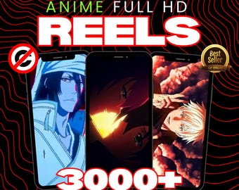 3000+ Anime Edit Reels Bundle | Viral Anime Shorts for TikTok, Instagram & YouTube | Faceless Content Pack | PLR MRR Included