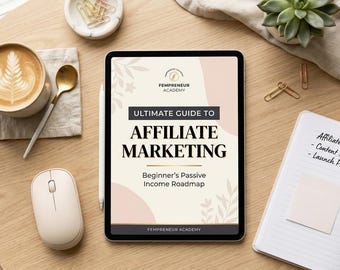Ultimate Guide to Affiliate Marketing eBook – Editable Canva Template