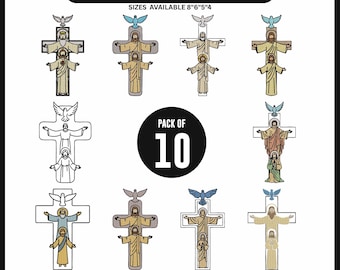 Christian Cross Embroidery Design Bundle | Faith, Bible Verse (Instant Download)