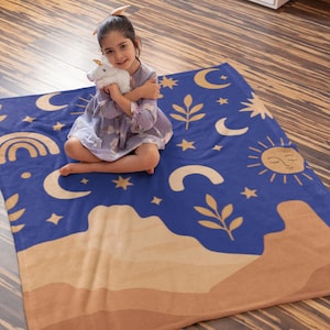 Desert Sun Baby Blanket, Cozy Nursery Decor, Gift for New Parents, Soft Infant Wrap, Gender-Neutral Baby Shower Gift