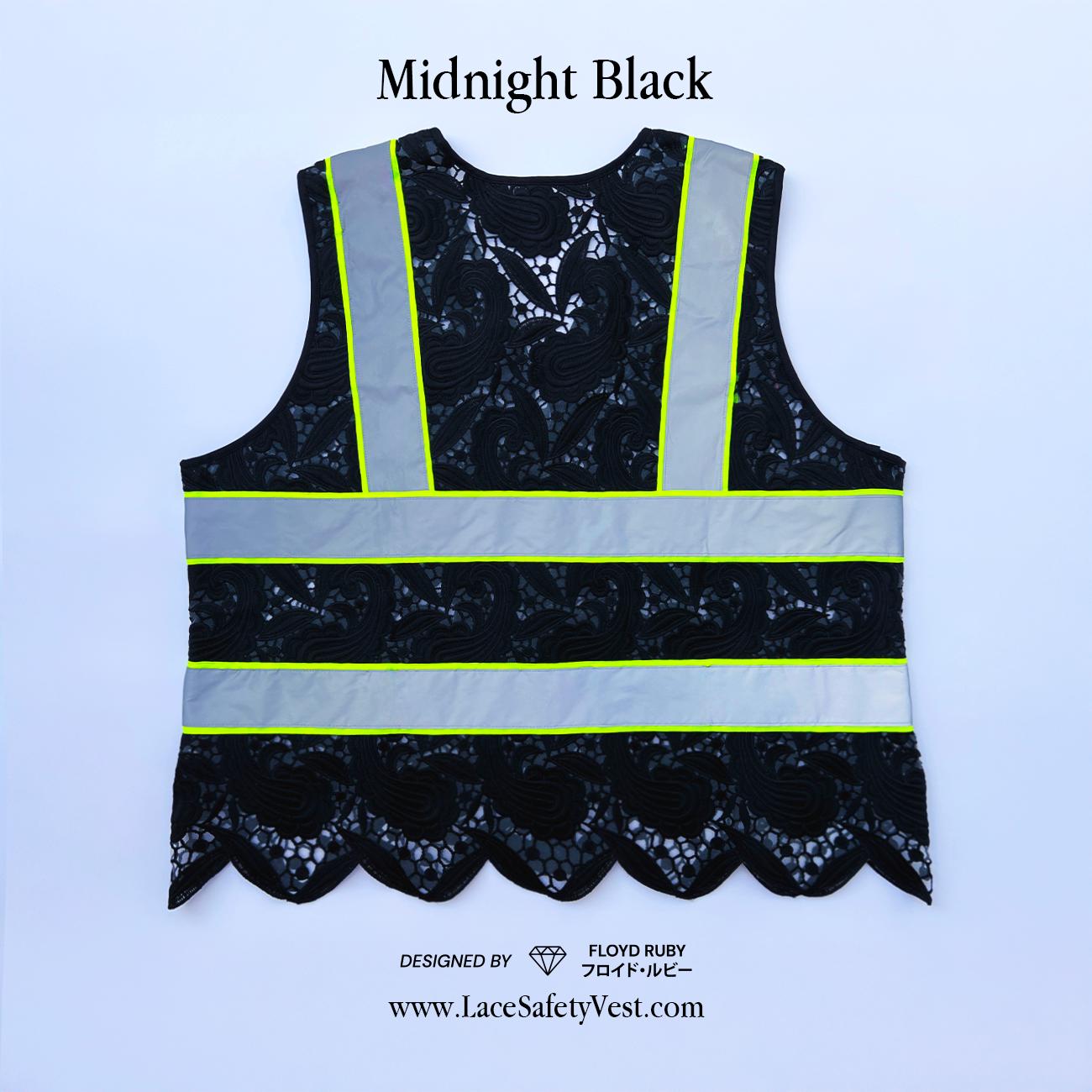 Black Lace Safety Vest, Designed by Floyd Ruby - Etsy