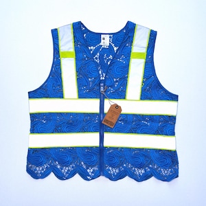 Blue Lace Safety Vest, Designed by Floyd Ruby