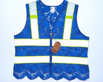 Blue Lace Safety Vest, Designed by Floyd Ruby