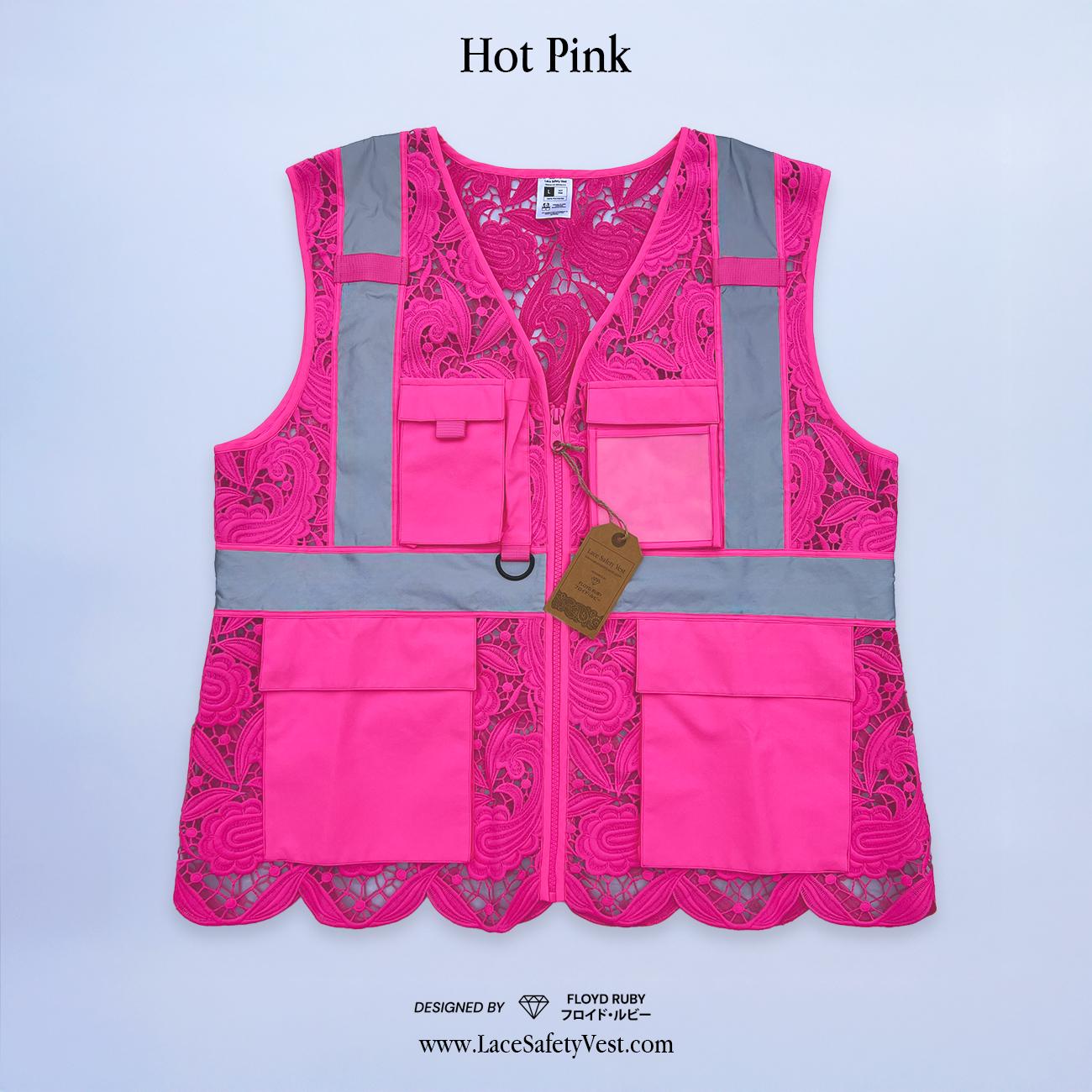 Pink Lace Safety Vest With Pockets, Designed by Floyd Ruby - Etsy