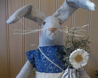 Sweet Primitive Handmade Bunny - Spring/Easter/Farmhouse Decoration