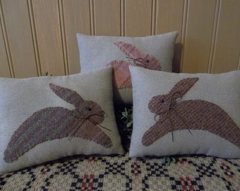 Gathering of Primitive Bunny Pillow Bowl Fillers/Ornaments - Spring/Easter/Farmhouse