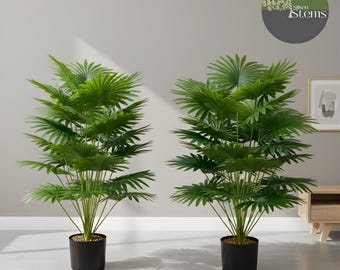 Artificial Areca Palm Tree: Decorative Silk Tropical Plant - Etsy