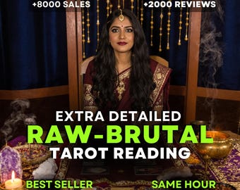 Raw Brutal Honest Tarot Psychic Reading, No Filter Reading, Unfiltered Brutal Insights, Honest Raw Tarot, Same Day Reading