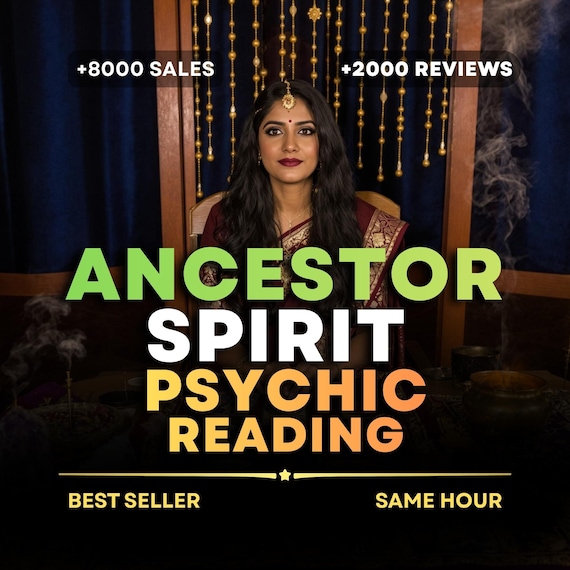 Same Hour Ancestor Spirit Psychic Reading, Medium Reading for Ancestral Messages & Spiritual Guidance, Medium Reading, Spiritual Advice