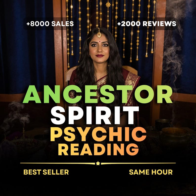 Same Hour Ancestor Spirit Psychic Reading, Medium Reading for Ancestral Messages & Spiritual Guidance, Medium Reading, Spiritual Advice imagem 1