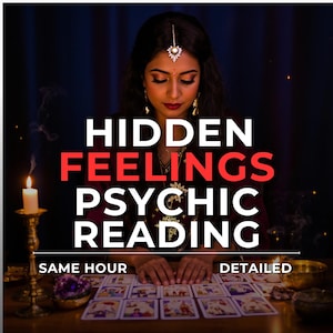 Hidden Feelings Psychic Reading,  Reveal Their Secret Emotions, True Intentions, and What They’re Hiding with a Same Hour Energy Connection