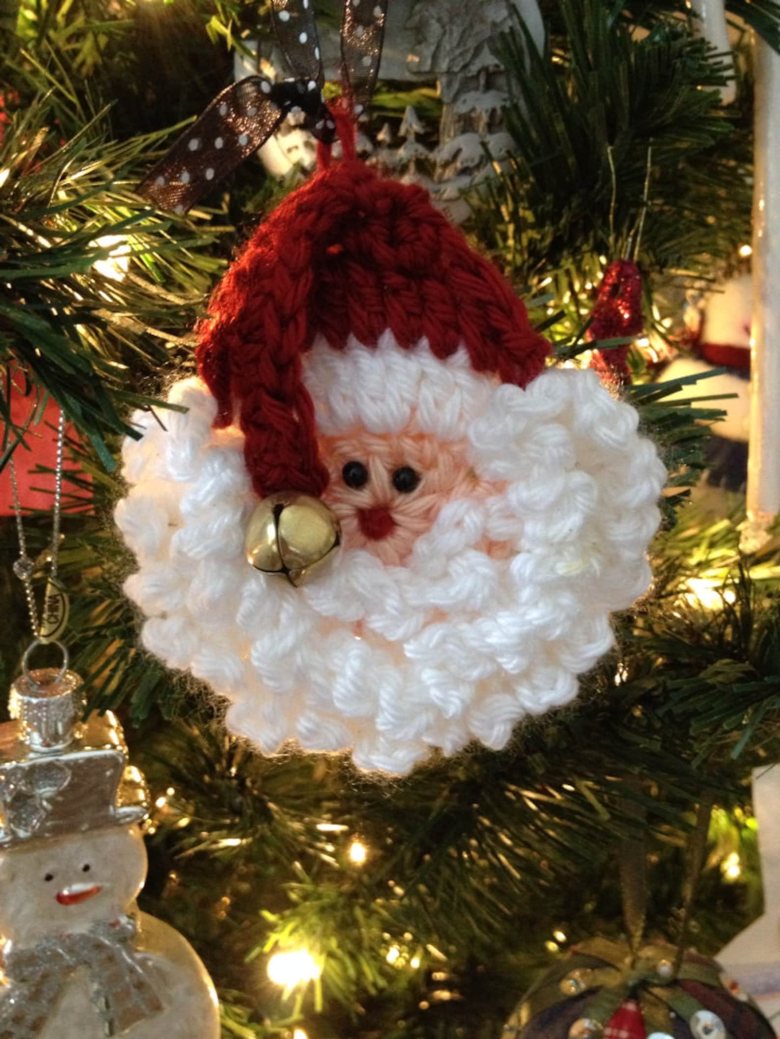 Crochet Santa Pattern Easy and Fastuse as a Pin or Package Etsy