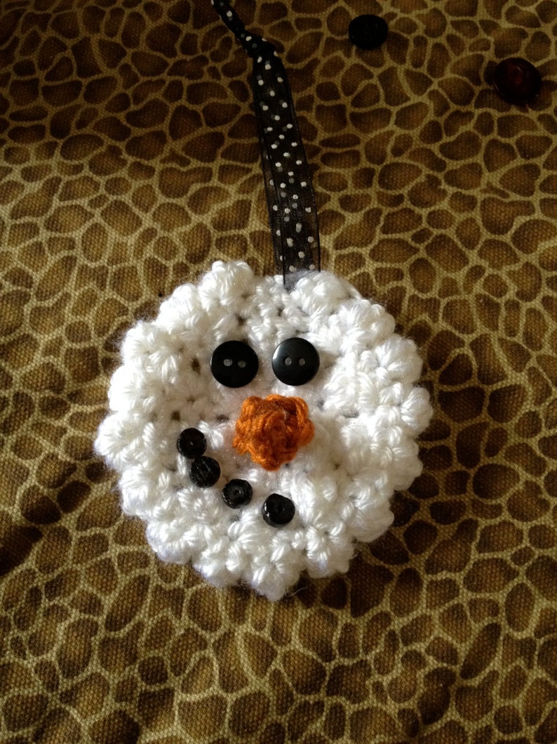 Crochet Snowman PatternFast & Simple Ornament/Pin/Package