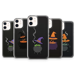 Magic Spell Phone Case Halloween Calduron Witch Cover for iPhone 16 15 14 13 12 11 Pro Max, Samsung S25 S24 S23 S22 Ultra, Pixel 9 8 TPU Gel