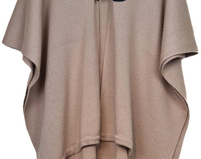 Featured listing image: Merino Wool Ruana: Versatility and Timeless Elegance